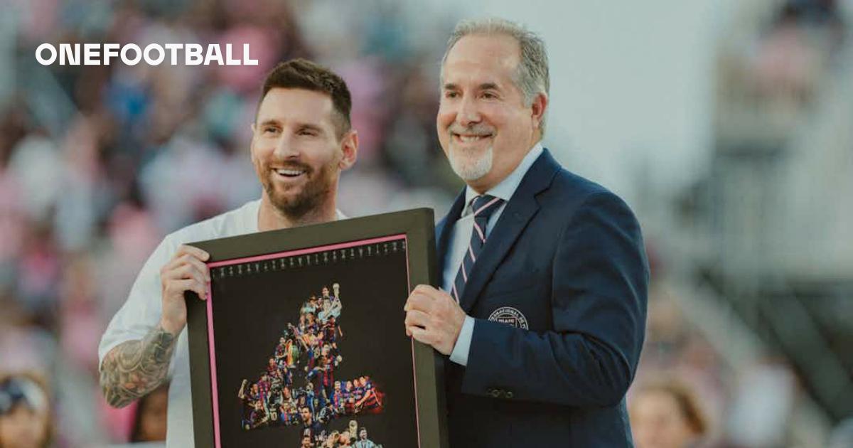 Lionel Messi was honored by Inter Miami as the most successful player in history