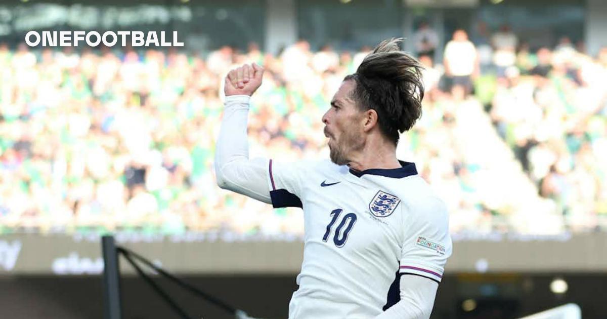 Jack Grealish fires for England in their 2-nil win over the Republic of Ireland