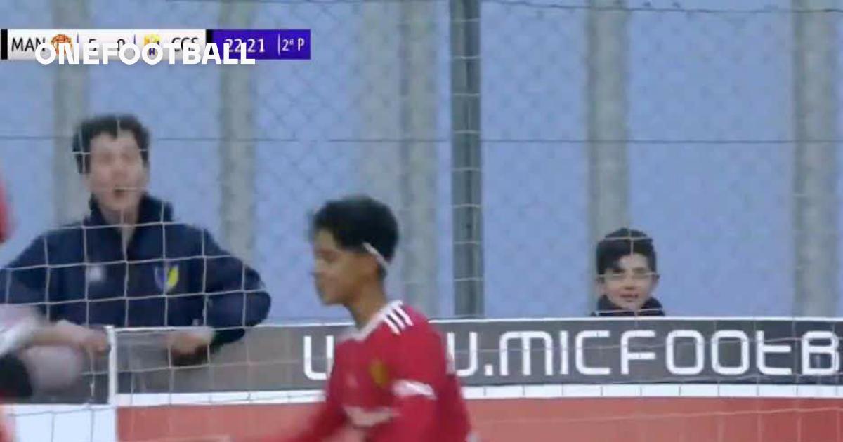 Siuuu! Cristiano Ronaldo Jr Scores for Manchester United U-12 and