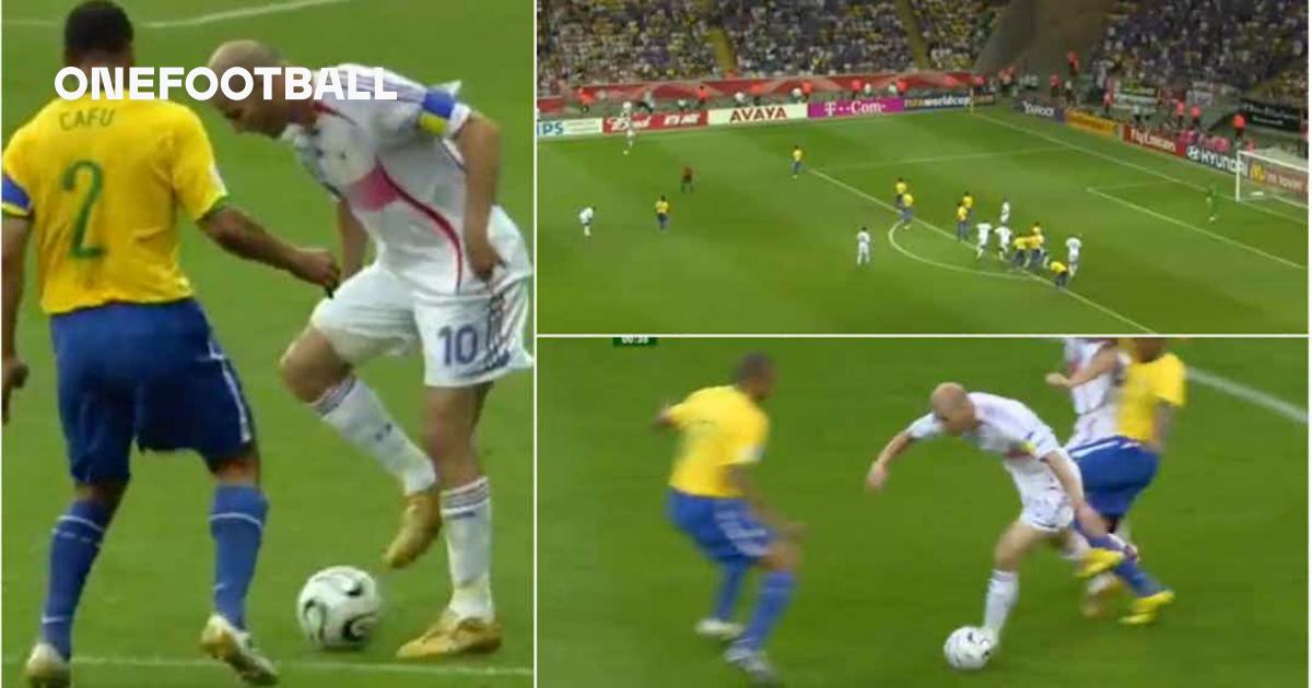 Zidane's best moment vs Brazil was in the first minute. Was he