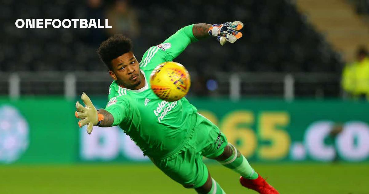 Los Angeles FC goalkeeper Jamal Blackman (1) during a MLS match