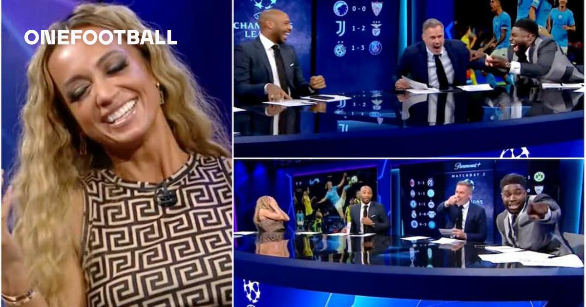 Champions League: Micah Richards, Thierry Henry and Jamie Carragher turn  tables on Kate Abdo