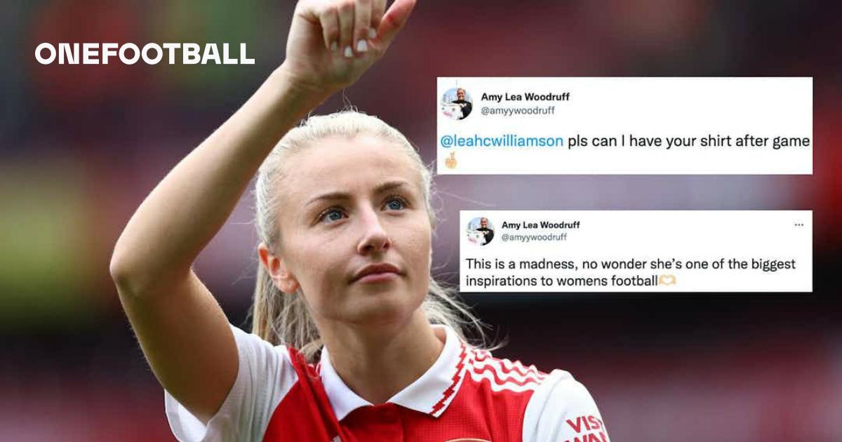 WATCH: Arsenal's Leah Williamson keeps shirt-swap promise as Amy Woodruff  receives FA Cup memento after Leeds' crushing 9-0 defeat