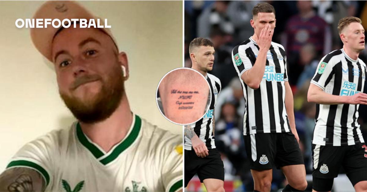 Newcastle United fan's awkward Carabao Cup tattoo | OneFootball