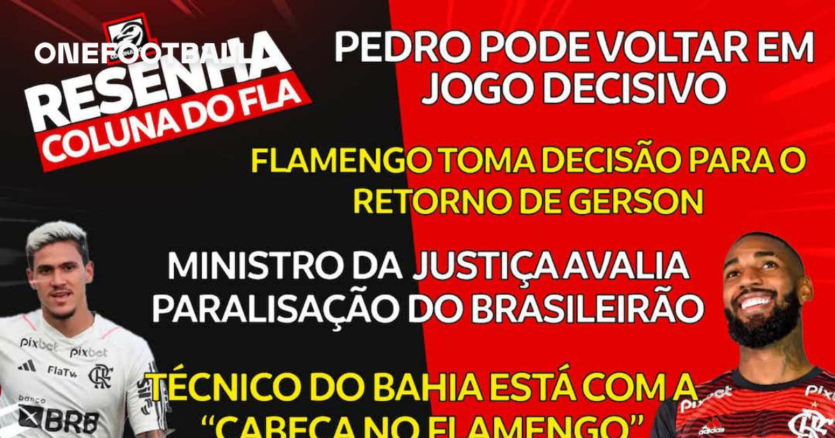 Flamengo pode ter retorno de Pedro para jogo contra o Corinthians