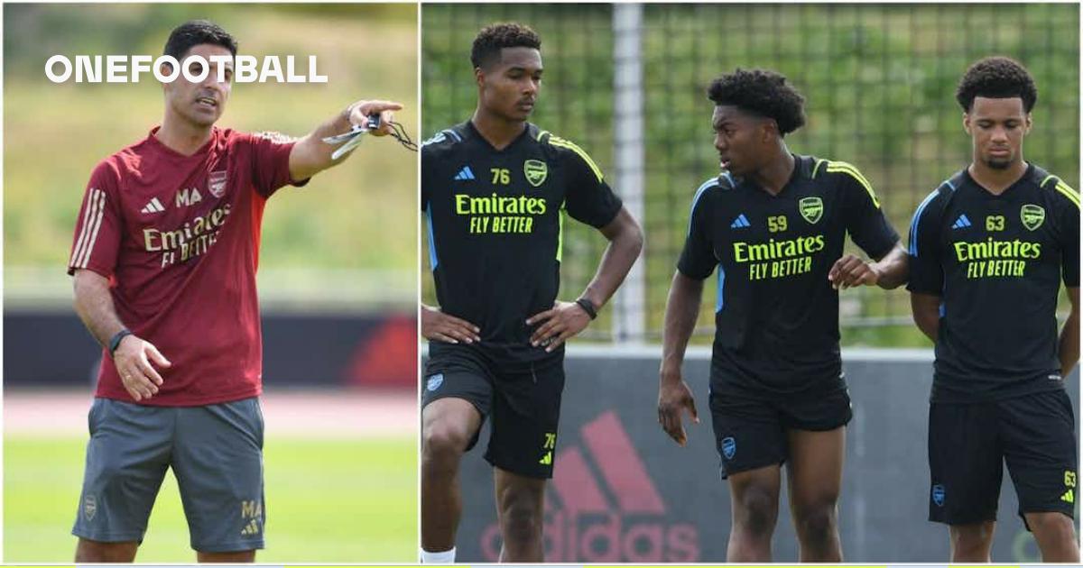 Mikel Arteta promotes three Arsenal academy stars to first team for  pre-season training