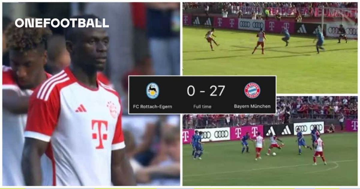 Bayern Munich wins 27-0 in first match of preseason