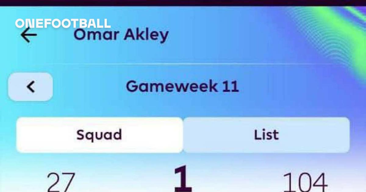 One point: Is this the worst score of the Fantasy Premier League