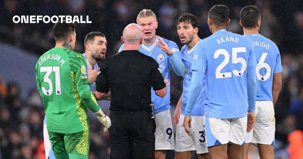 Man City charged by English FA after Haaland and others surrounded ref  during Tottenham draw