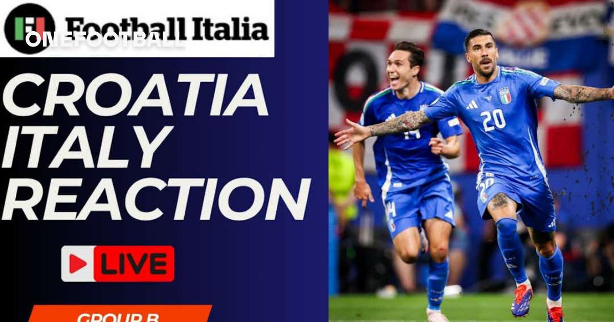 EURO 2024 Croatia vs Italy reactions and postmatch show Live Video