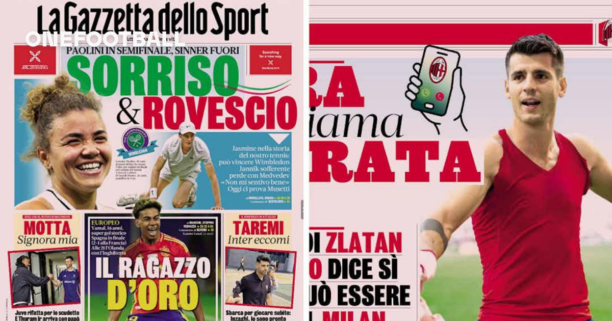 Gallery: ‘Morata says yes’, ‘Yazici opportunity’ – Today’s headlines in Gazzetta dello Sport