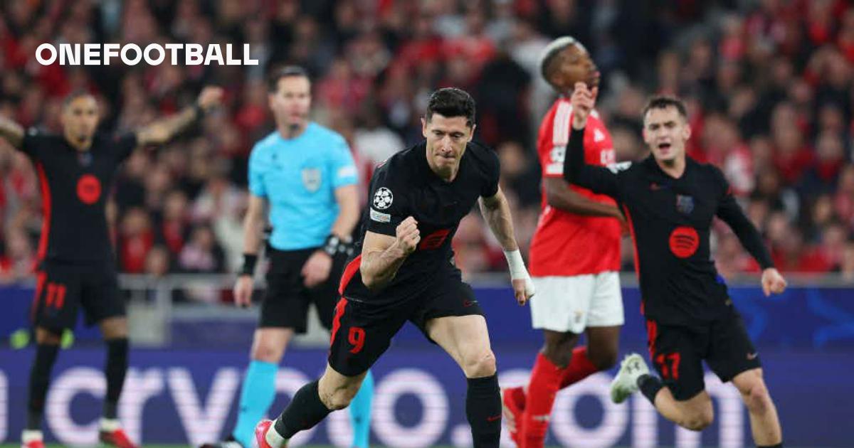 Lewandowski near-perfect UCL penalty record continues against Benfica 👏