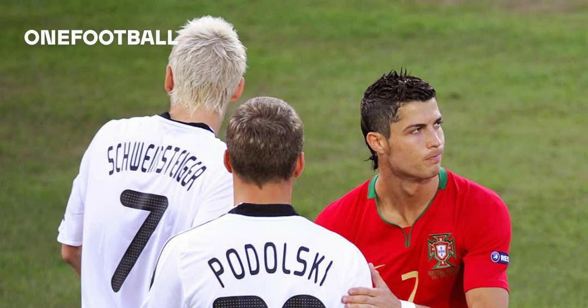 The real GOATs: CR7 and Podolski level pegging here