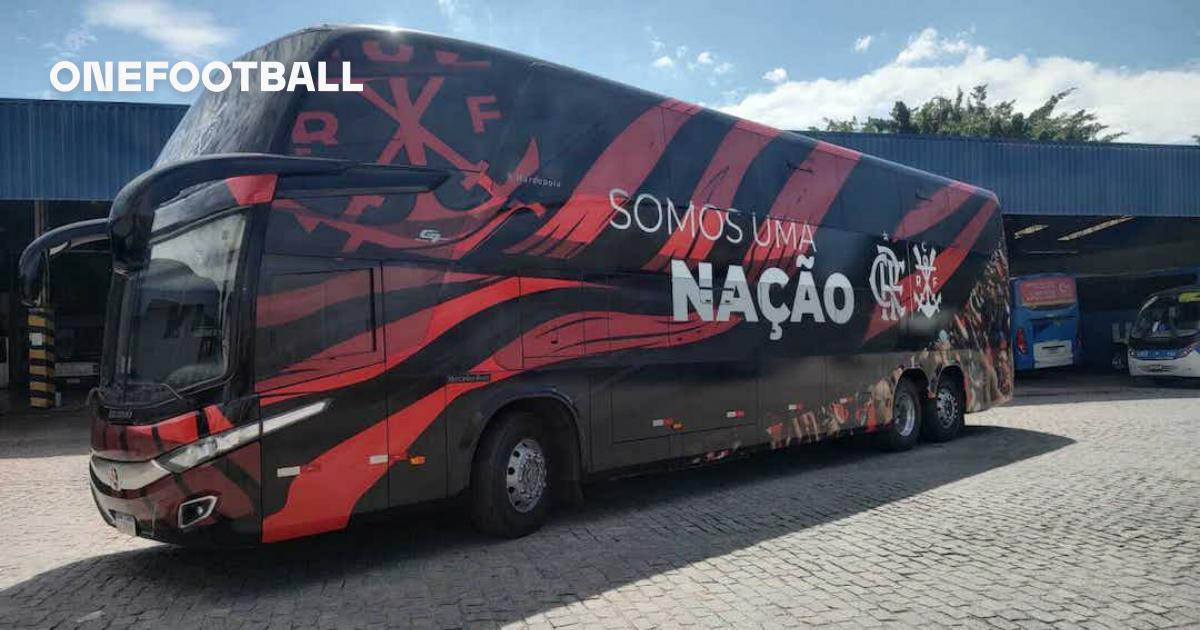 Chegada Do ônibus Da Equipe Flamengo Filme - Vídeo de campeonato, brasil:  193336434