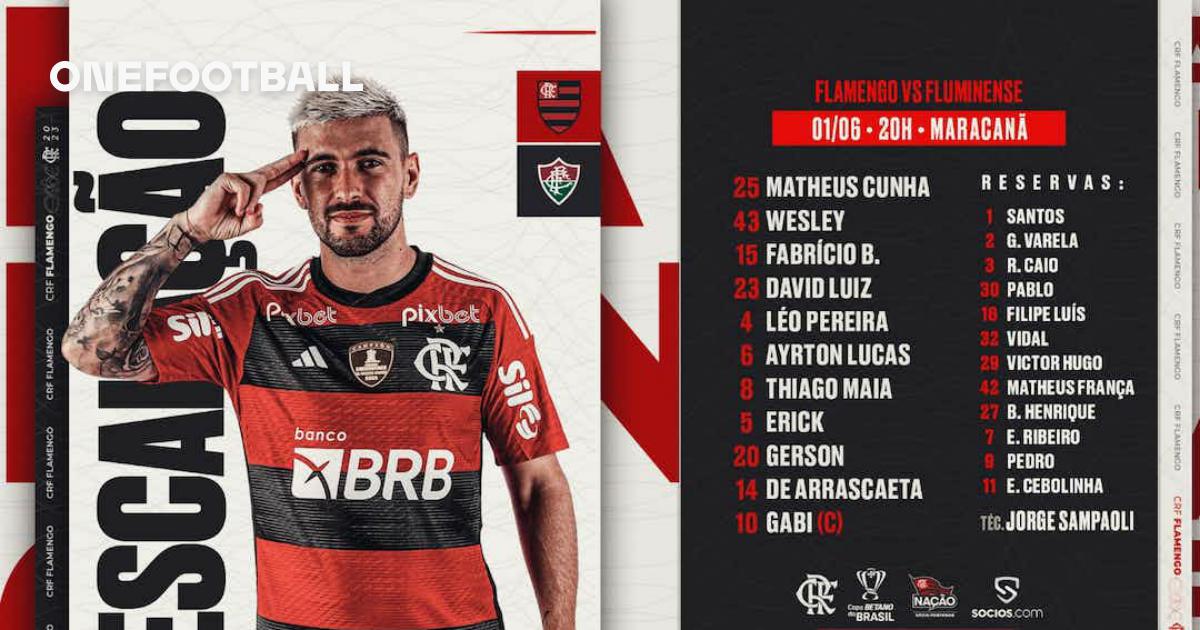 SAIU! Flamengo divulga escalação para jogo contra o Santos - Coluna do Fla