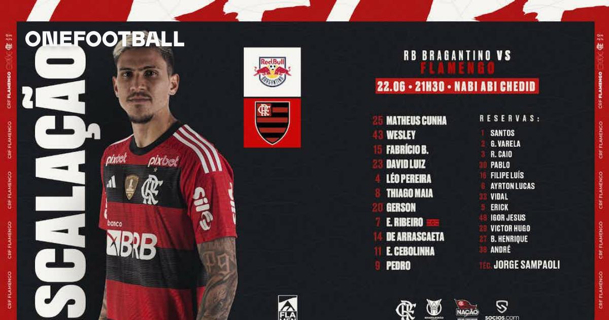 SAIU! Com Gabigol e 3 zagueiros, Flamengo divulga escalação para jogo contra  o Grêmio, pelo Brasileirão - Coluna do Fla