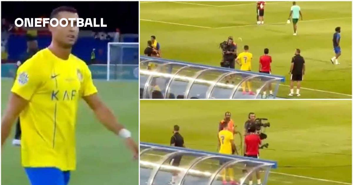 Cristiano Ronaldo throw water at cameraman following Al Nassr Draw