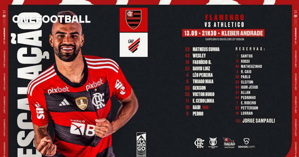 Flamengo divulga relacionados para próximo jogo do Brasileirão - Coluna do  Fla