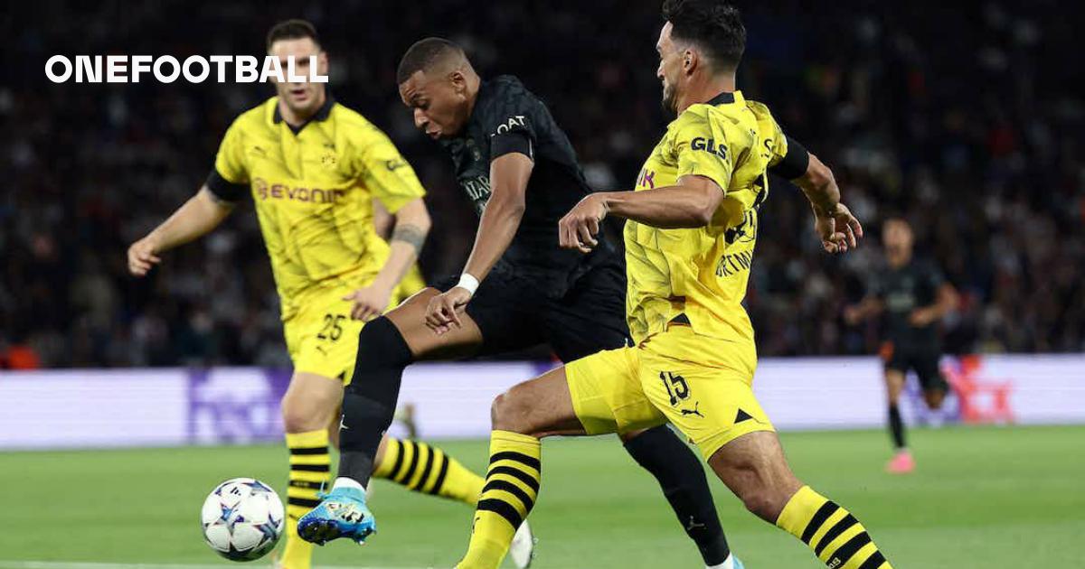 PSG 2-0 Dortmund: Kylian Mbappe continues sparkling scoring form with  penalty in Champions League win