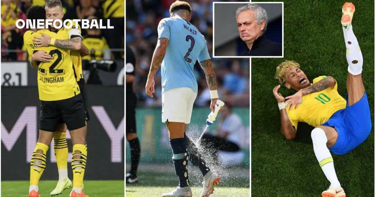Jose Mourinho shares strange images of footballers with holes in their socks