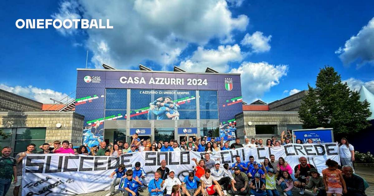 Watch Italy fans share loud support ahead of Euro 2024 clash with