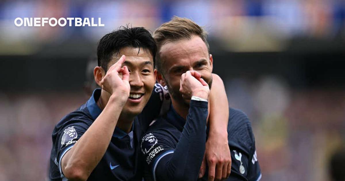 Luton Town 0-1 Tottenham: Micky van de Ven scores as 10-man Spurs