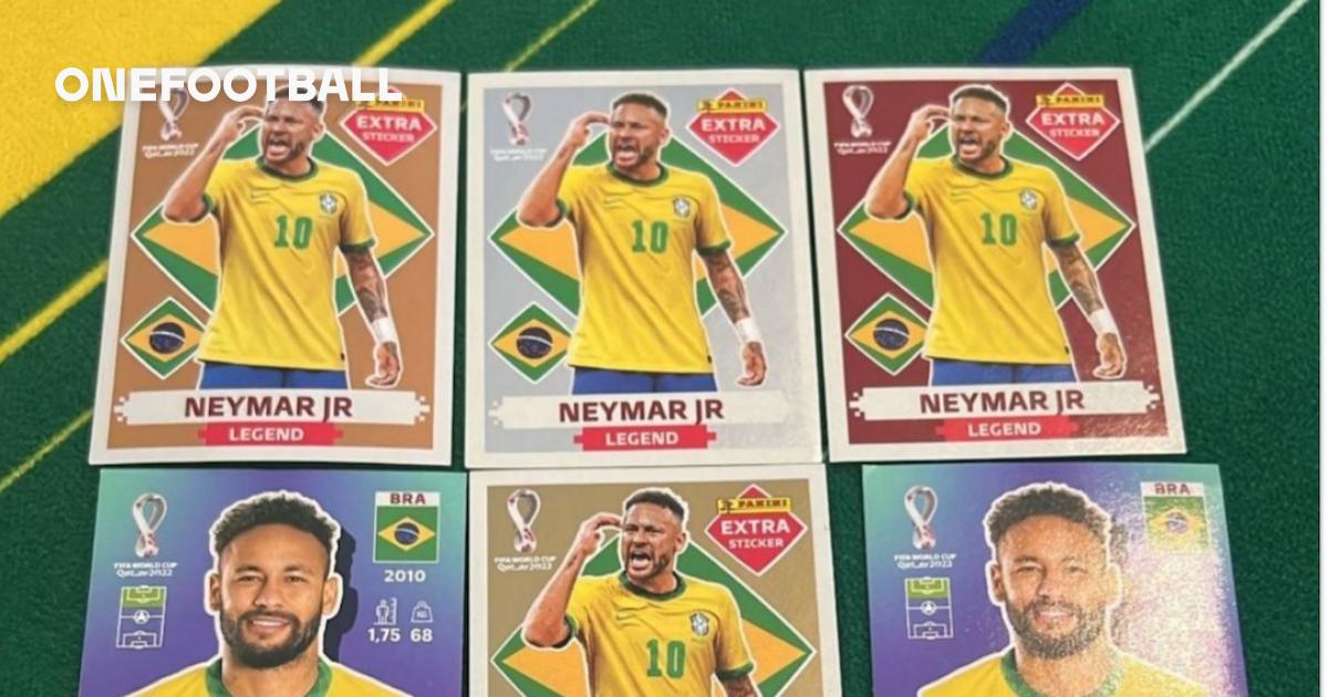 Kit 2 Figurinhas Neymar Legend Copa 2022 Simil