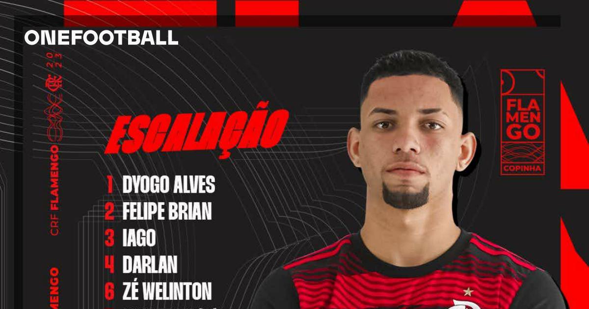 SAIU! Flamengo divulga escalação para jogo contra o Audax, pelo