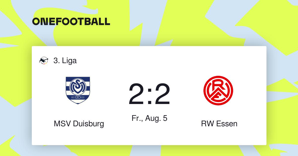 Msv Duisburg Vs Rw Essen 3 Liga Ergebnisse