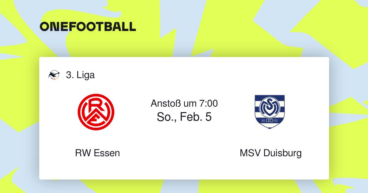 Rw Essen V S Msv Duisburg 3 Liga Liveticker Preview