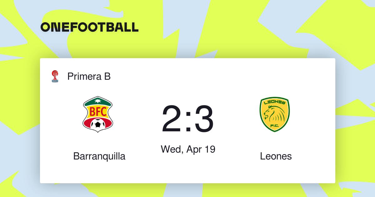 Barranquilla vs Leones | Primera B | “Results”