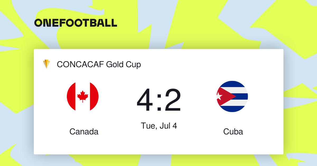 Canada beats Cuba 4-2 and will play US in CONCACAF Gold Cup