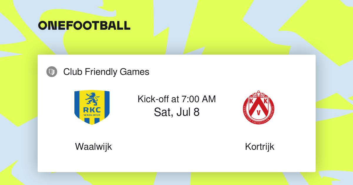 Waalwijk vs Kortrijk, Club Friendly Games