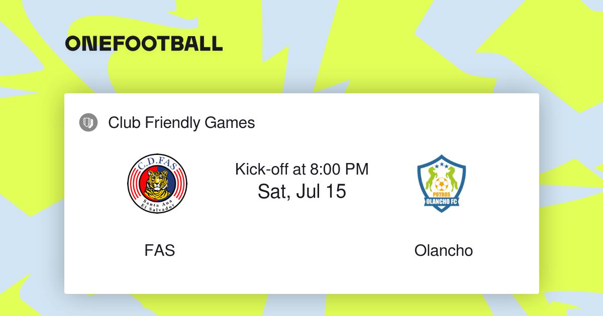 FAS vs Olancho, Club Friendly Games