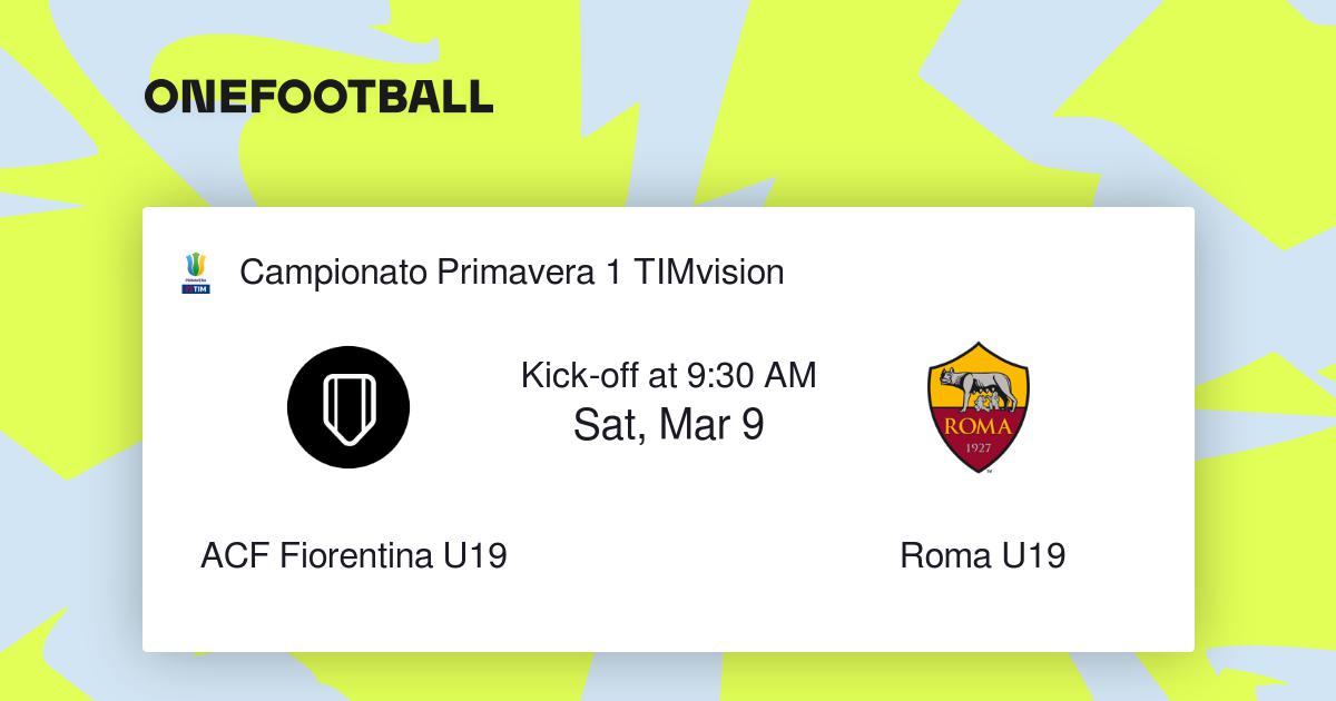 Roma U19 vs ACF Fiorentina U19, Campionato Primavera 1 TIMvision
