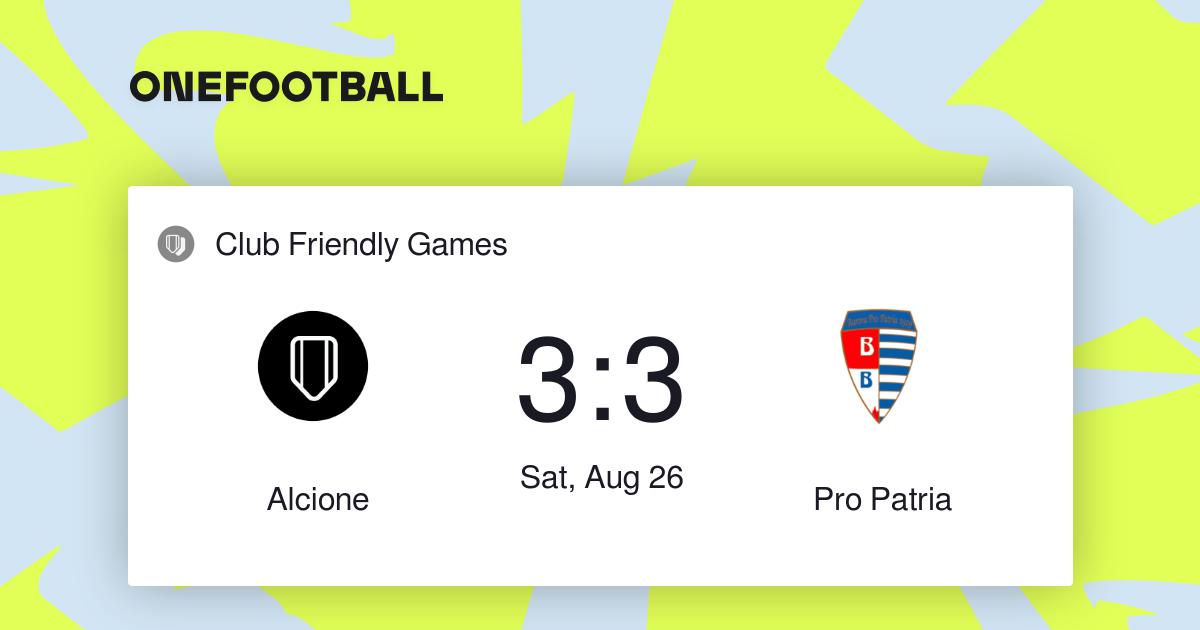 Alcione vs Pro Patria, Club Friendly Games