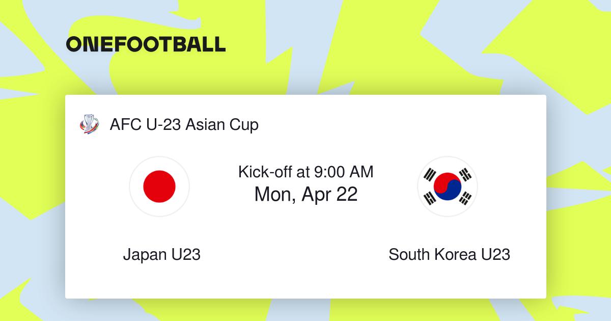 Japan U23 Vs South Korea U23 