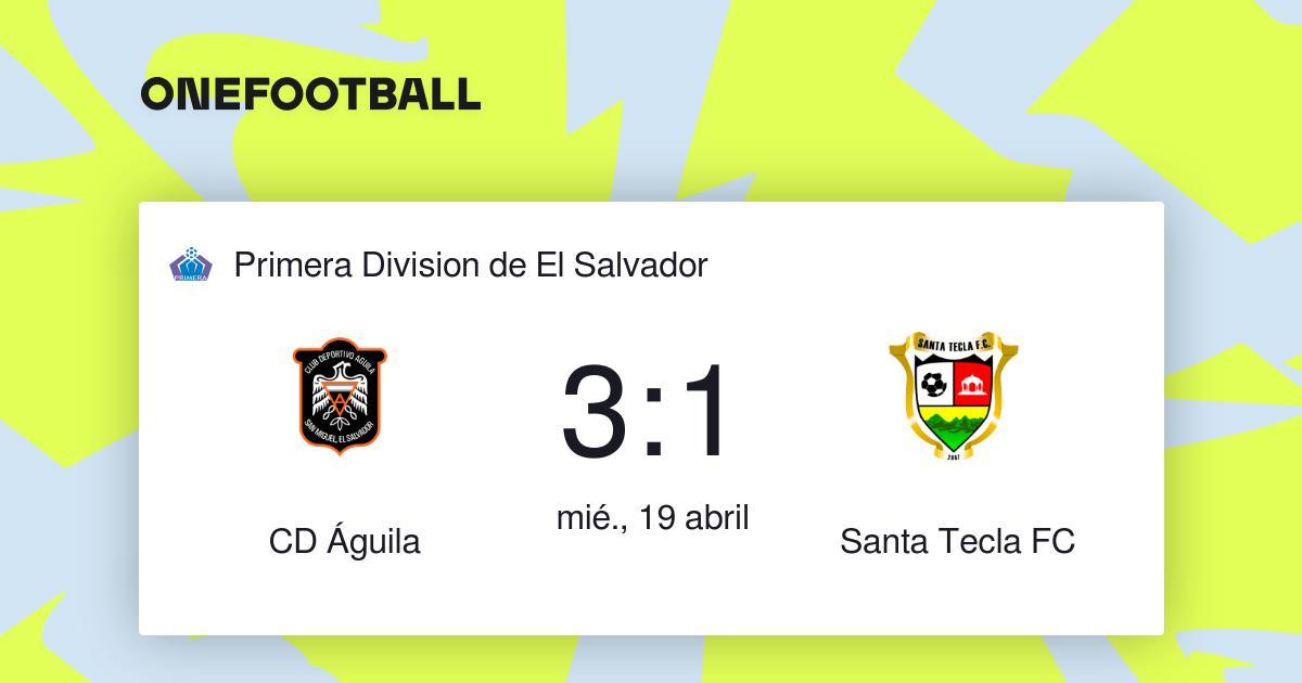 CD Águila vs Santa Tecla FC + “resultados”