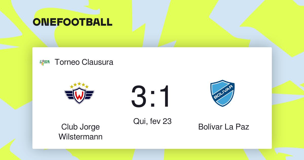 Jogos Bolivar ao vivo, tabela, resultados, Bolívar x Jorge Wilstermann ao  vivo