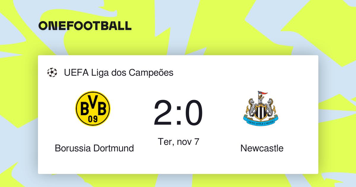 Borussia Dortmund Vs Newcastle | UEFA Liga Dos Campeões | “resultados”