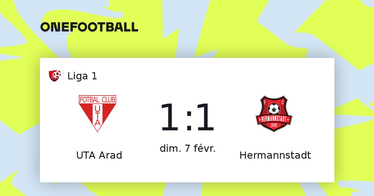 Uta Arad Vs Hermannstadt Liga 1 07 02 2021 Utc Onefootball