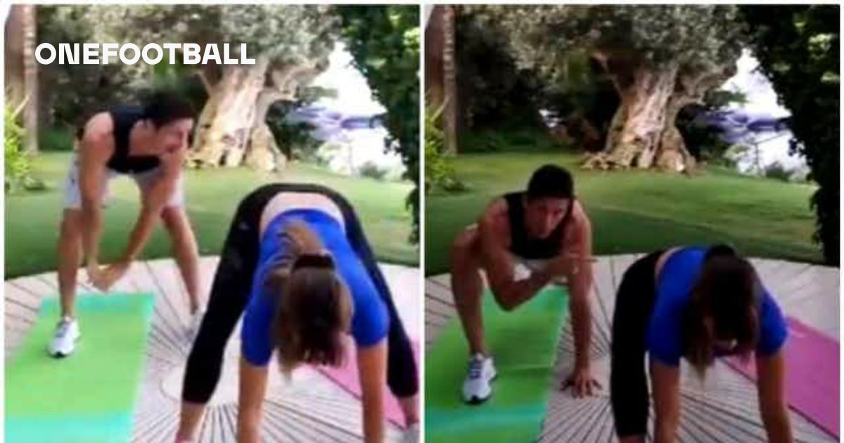 Robert Lewandowski cheekily trolls his WAG during workout ...