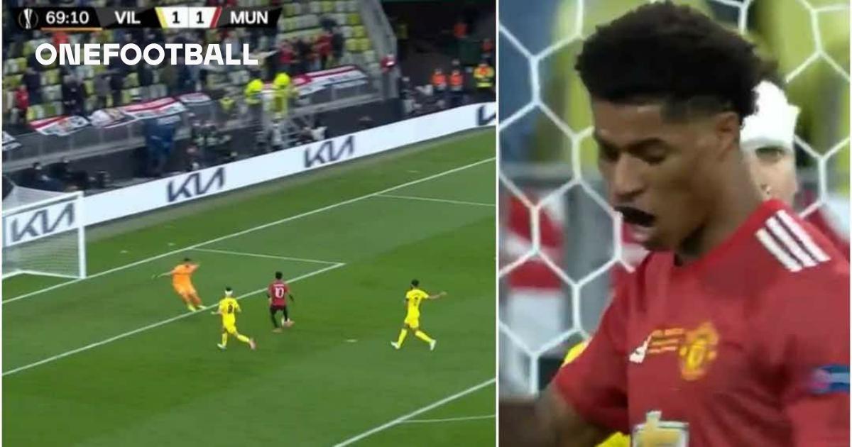 Europa League Final Marcus Rashford Misses Sitter In Man United Vs Villarreal Onefootball