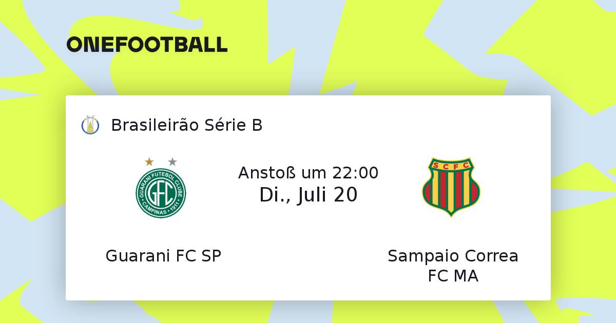 Guarani Fc Sp Sampaio Correa Fc Ma Brasileirao Serie B 20 07 21 Onefootball