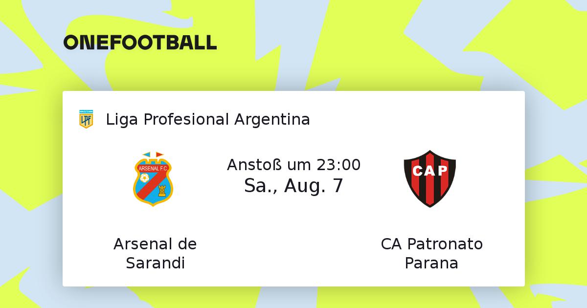 Arsenal De Sarandi Ca Patronato Parana Liga Profesional Argentina 07 08 21 Onefootball