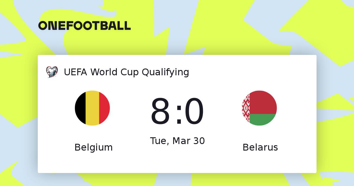 Belgium vs Belarus (8-0) - UEFA World Cup Qualifying 3/30/21 UTC