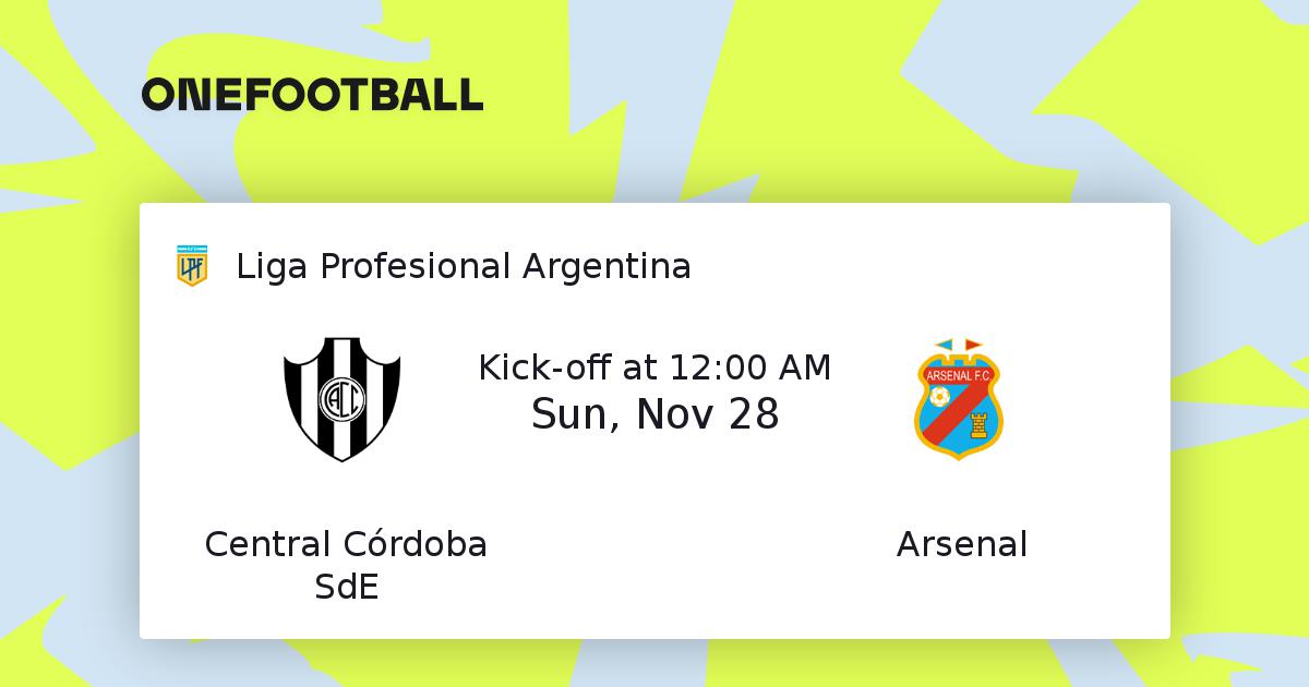 Central Cordoba Sde Arsenal Liga Profesional Argentina 28 11 2021 Onefootball