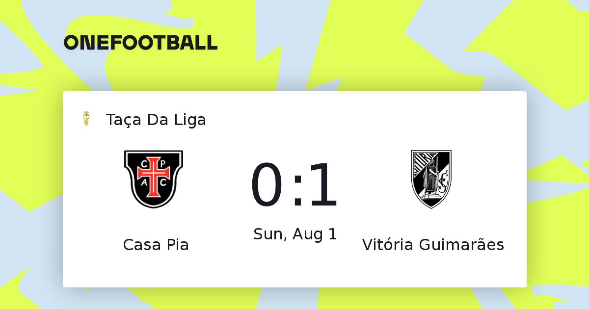 Casa Pia Vitoria Guimaraes 0 1 Taca Da Liga 01 08 21 Onefootball