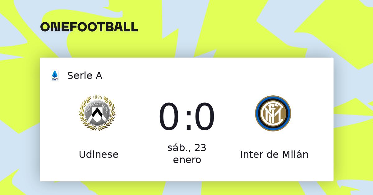 Udinese vs Inter de Milán (0-0) - Serie A 23/1/21 UTC ...